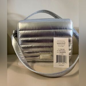 Dagne Dover Silver Crossbody Bag